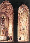 GIOTTO di Bondone View of the Peruzzi and Bardi Chapels fh oil on canvas